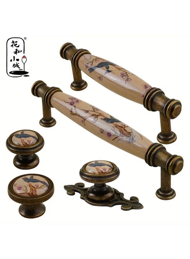 Bird Of Fortune 201 Ceramic Bronze Handle For Cabinet Wardrobe TV Furniture - Image 1